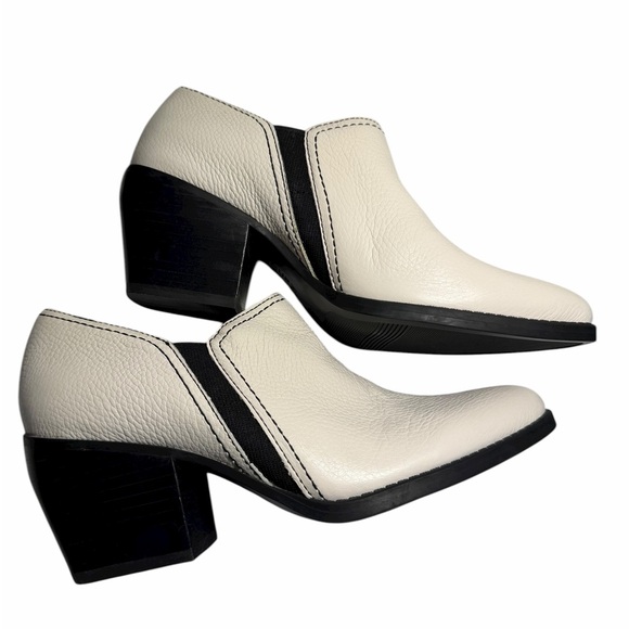 Naturalizer Cream Leather Womens Pointed Toe Boots Sz 6.5 - Picture 8 of 9